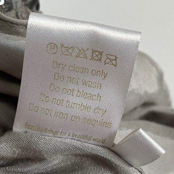 Freebird (Icelandic Designer) I Hand Embroidered Silver Sequined Mini Skirt - Picture 10 of 13